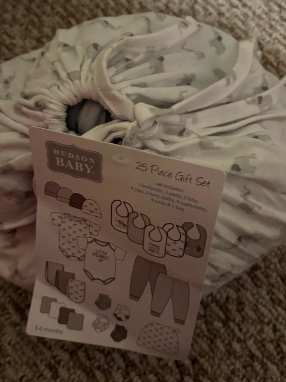 Hudson Baby White and Gray 25-Piece Baby Essentials Set - Picture 3 of 5